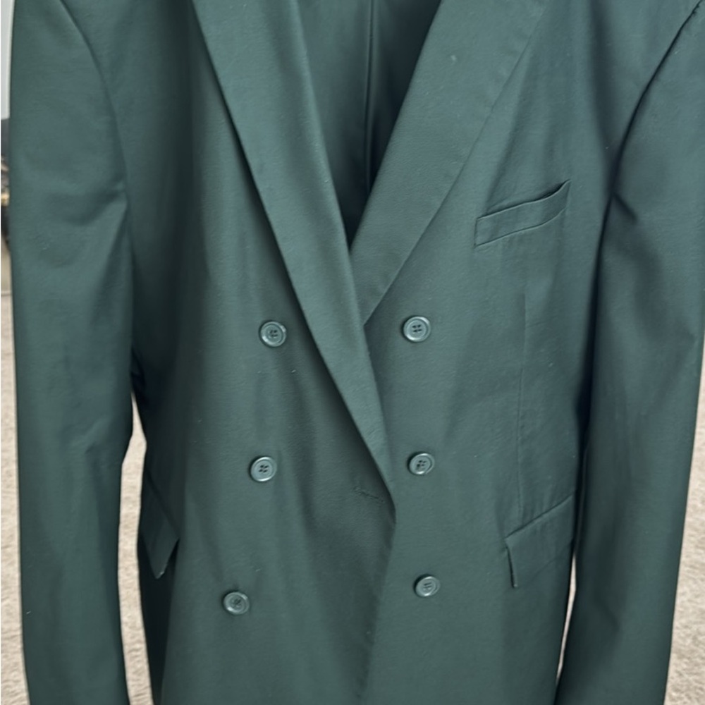 Etro Olive Green Blazer with Purple Accents